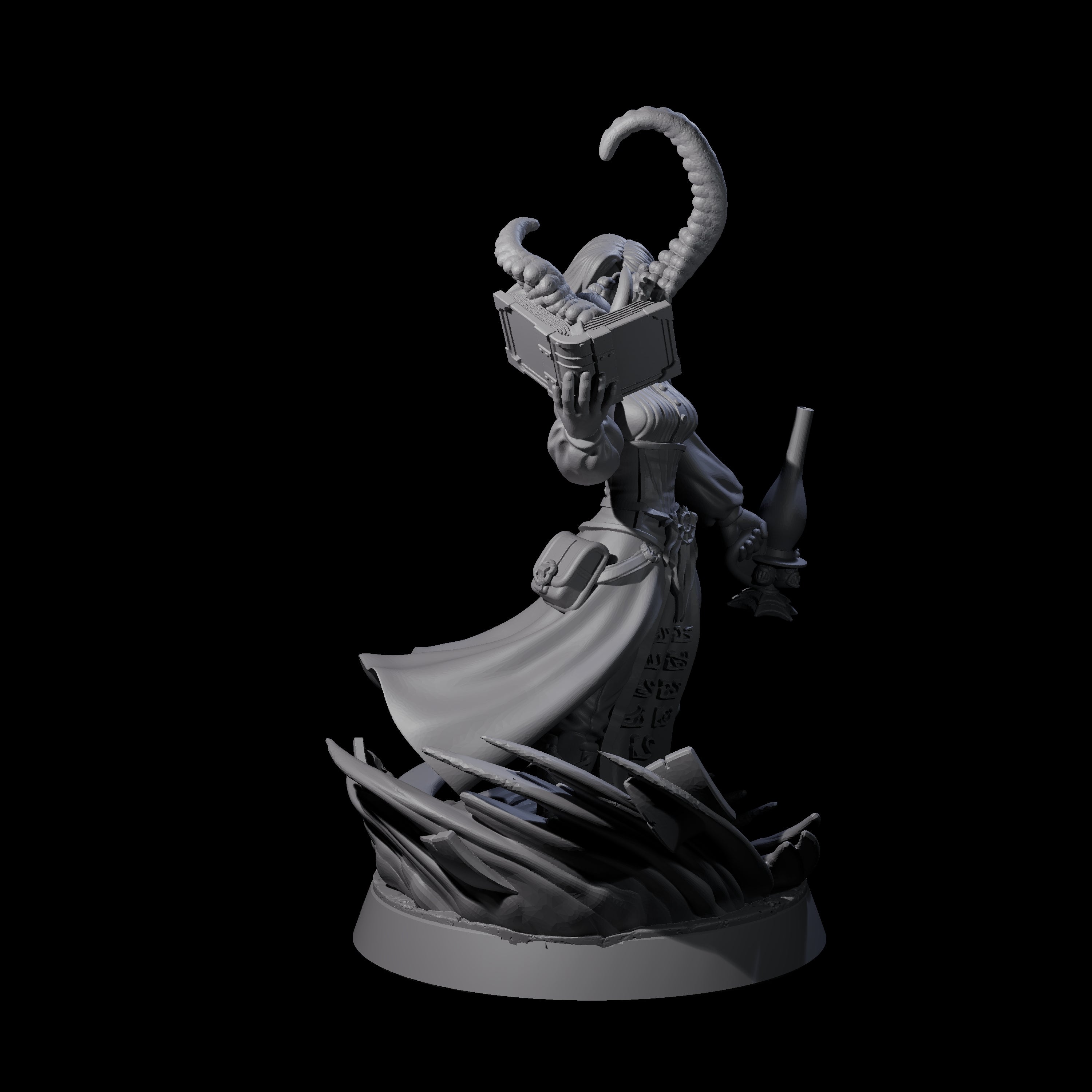 Scholarly Human Investigator Miniature for Dungeons and Dragons, Pathfinder or other TTRPGs