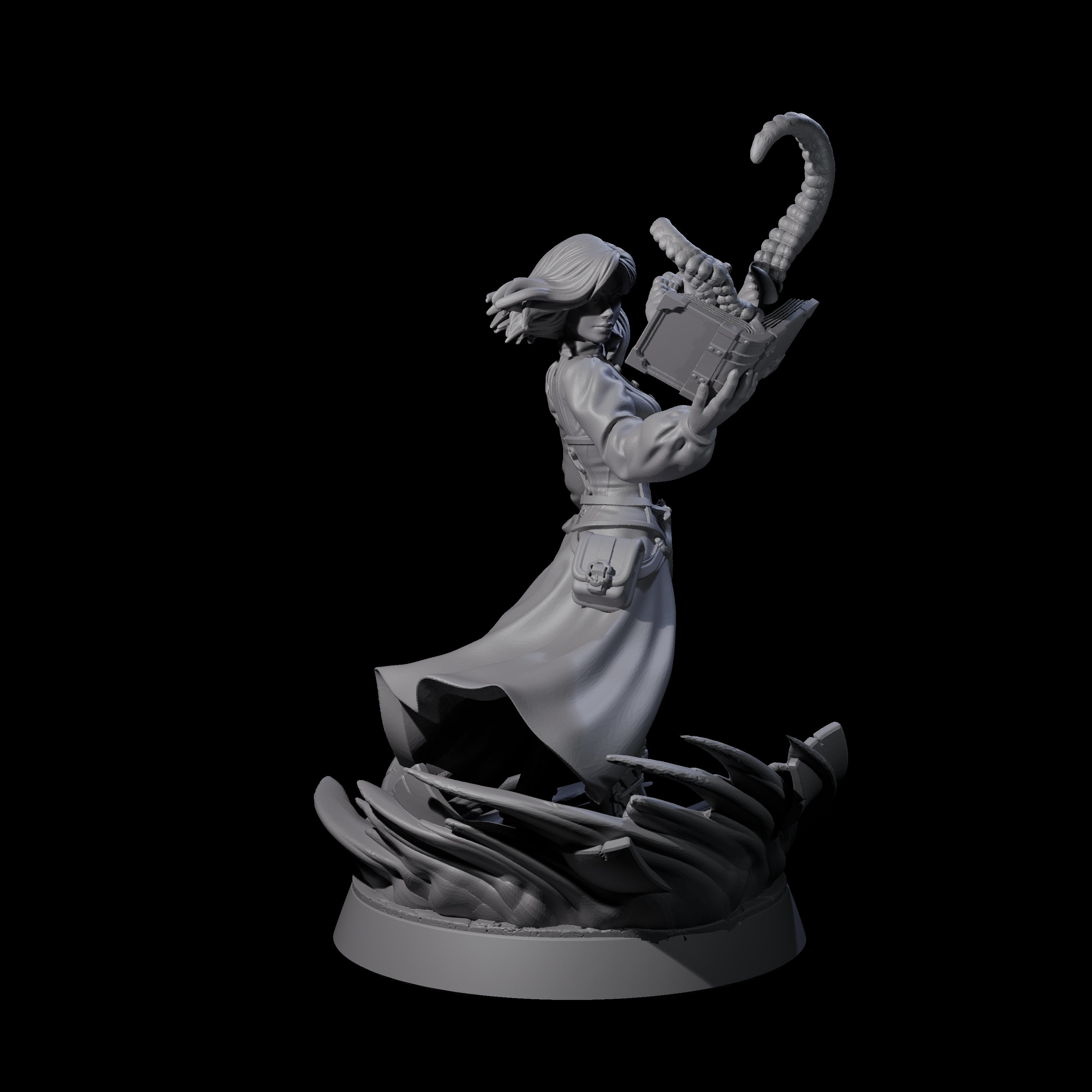 Scholarly Human Investigator Miniature for Dungeons and Dragons, Pathfinder or other TTRPGs