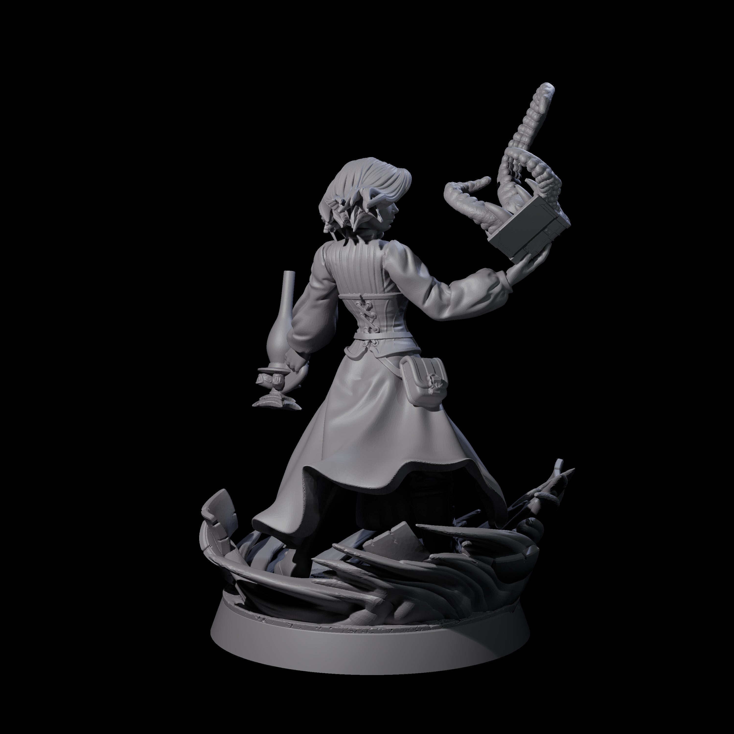 Scholarly Human Investigator Miniature for Dungeons and Dragons, Pathfinder or other TTRPGs