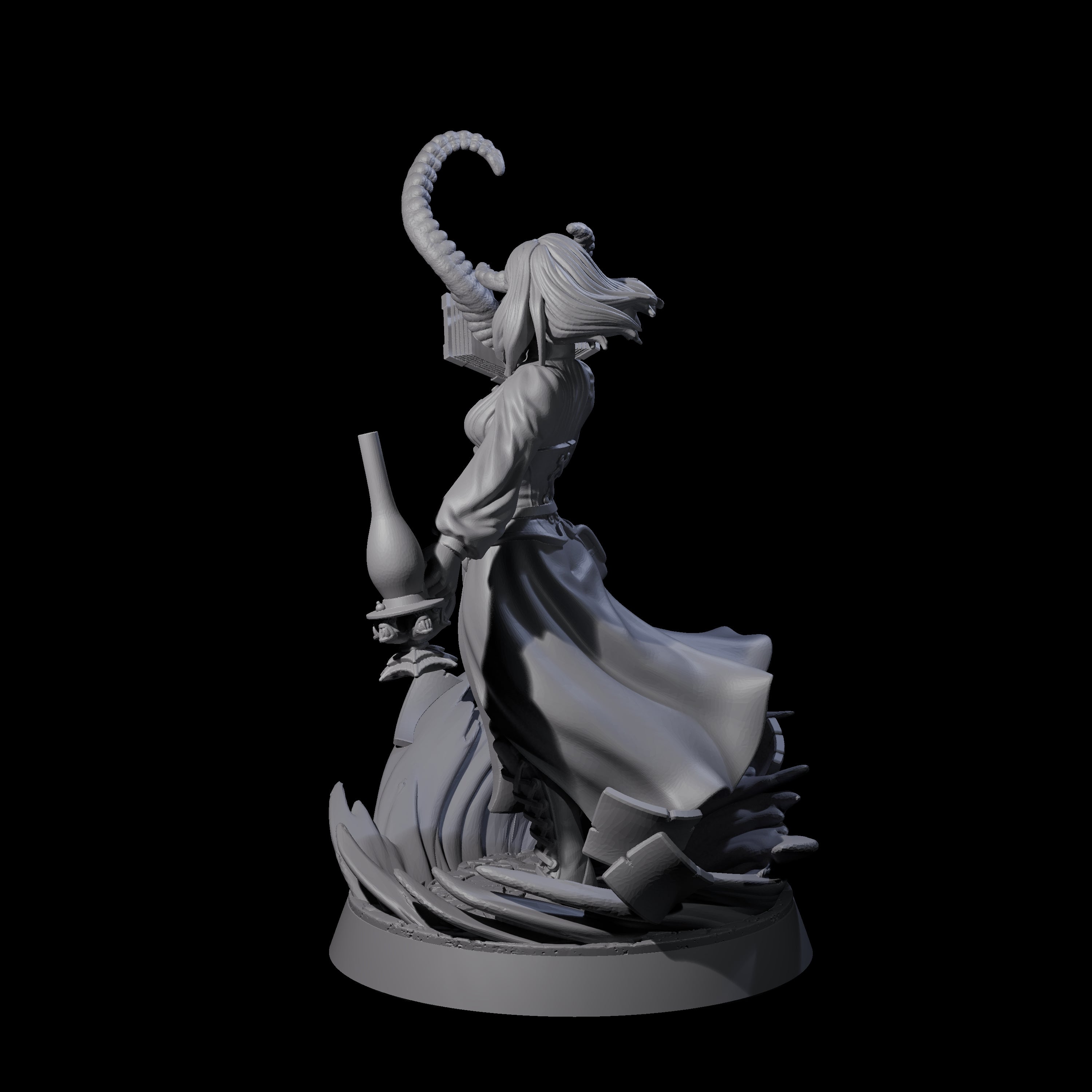 Scholarly Human Investigator Miniature for Dungeons and Dragons, Pathfinder or other TTRPGs