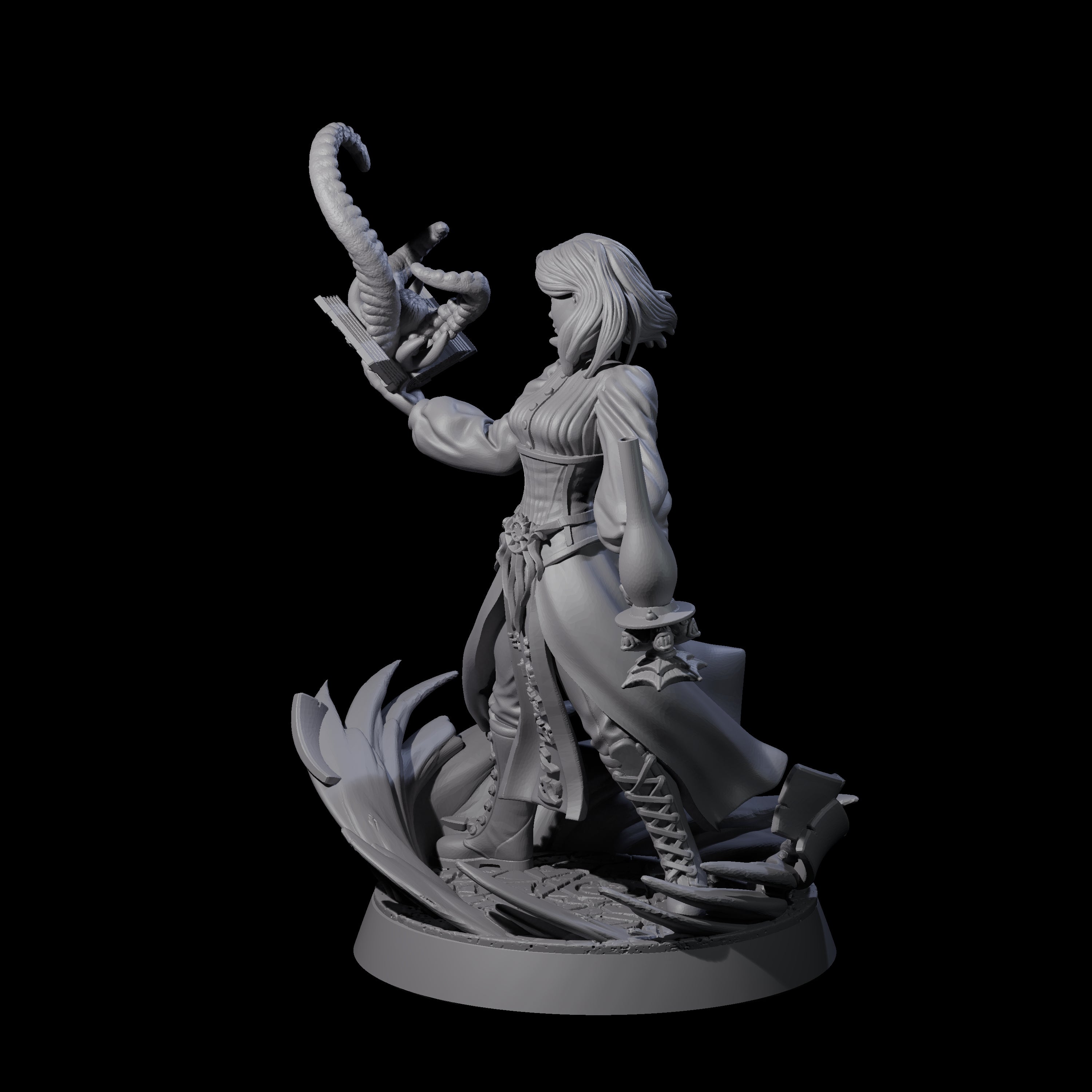 Scholarly Human Investigator Miniature for Dungeons and Dragons, Pathfinder or other TTRPGs