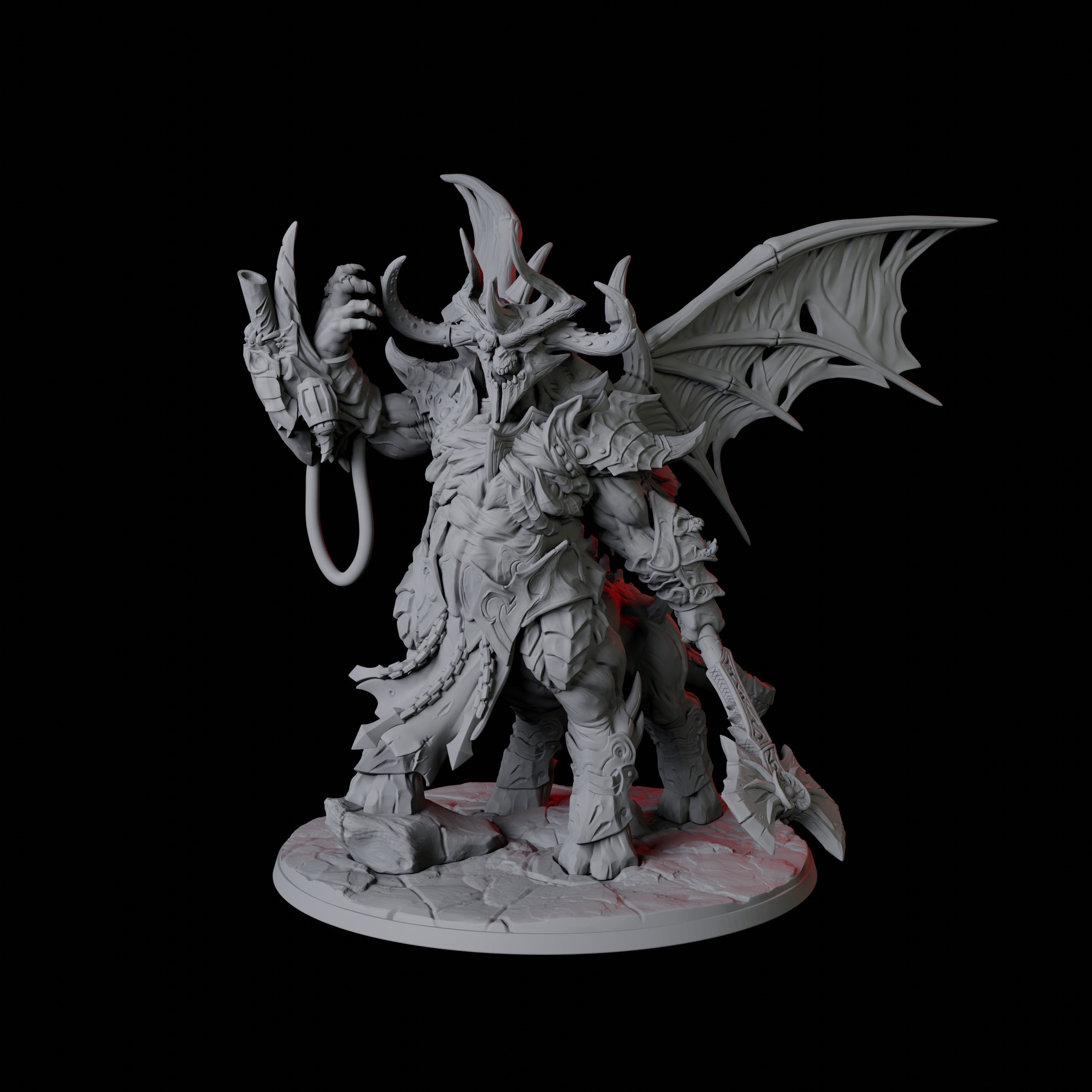 Sci-Fi Demon Lord Miniature for Dungeons and Dragons