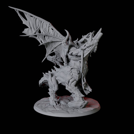 Sci-Fi Demon Lord Miniature for Dungeons and Dragons, Pathfinder or other TTRPGs
