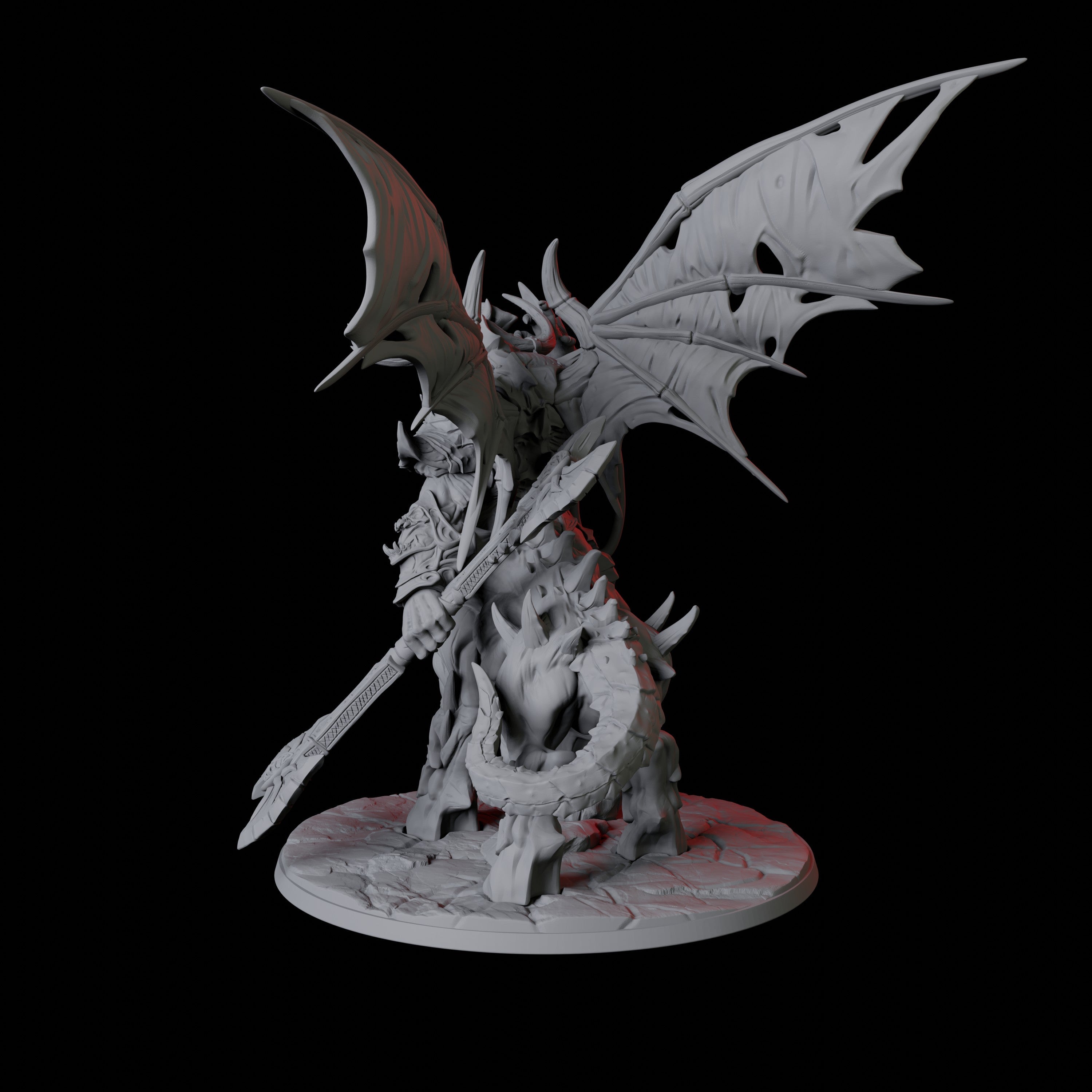 Sci-Fi Demon Lord Miniature for Dungeons and Dragons