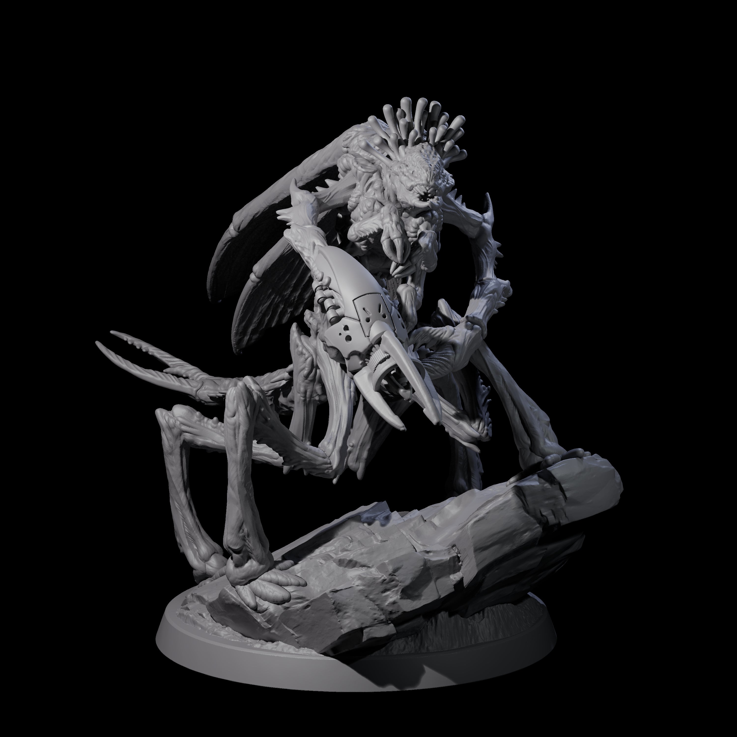 Scientific Mi-Go Surveyor Miniature for Dungeons and Dragons, Pathfinder or other TTRPGs