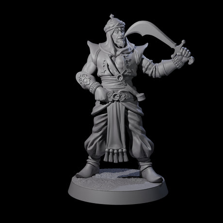 Scimitar Wielding Palace Guard A Miniature for Dungeons and Dragons, Pathfinder or other TTRPGs