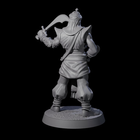 Scimitar Wielding Palace Guard A Miniature for Dungeons and Dragons, Pathfinder or other TTRPGs
