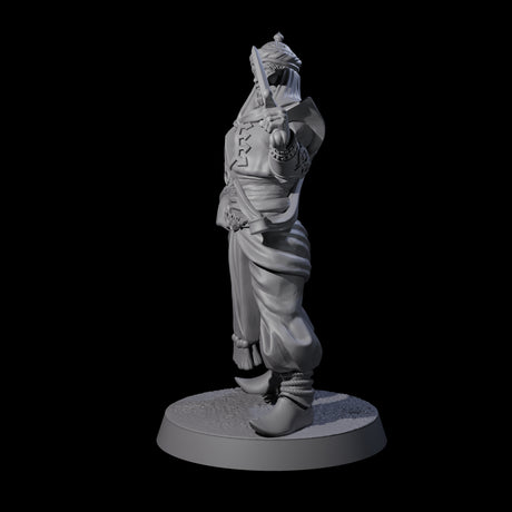 Scimitar Wielding Palace Guard A Miniature for Dungeons and Dragons, Pathfinder or other TTRPGs