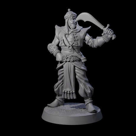 Scimitar Wielding Palace Guard A Miniature for Dungeons and Dragons, Pathfinder or other TTRPGs