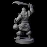 Scimitar Wielding Palace Guard B Miniature for Dungeons and Dragons, Pathfinder or other TTRPGs