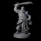Scimitar Wielding Palace Guard B Miniature for Dungeons and Dragons, Pathfinder or other TTRPGs