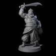 Scimitar Wielding Palace Guard B Miniature for Dungeons and Dragons, Pathfinder or other TTRPGs