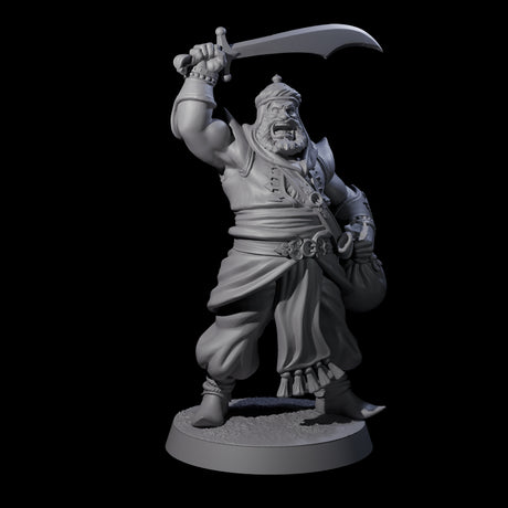 Scimitar Wielding Palace Guard B Miniature for Dungeons and Dragons, Pathfinder or other TTRPGs