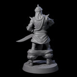 Scimitar Wielding Palace Guard C Miniature for Dungeons and Dragons, Pathfinder or other TTRPGs