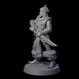 Scimitar Wielding Palace Guard C Miniature for Dungeons and Dragons, Pathfinder or other TTRPGs