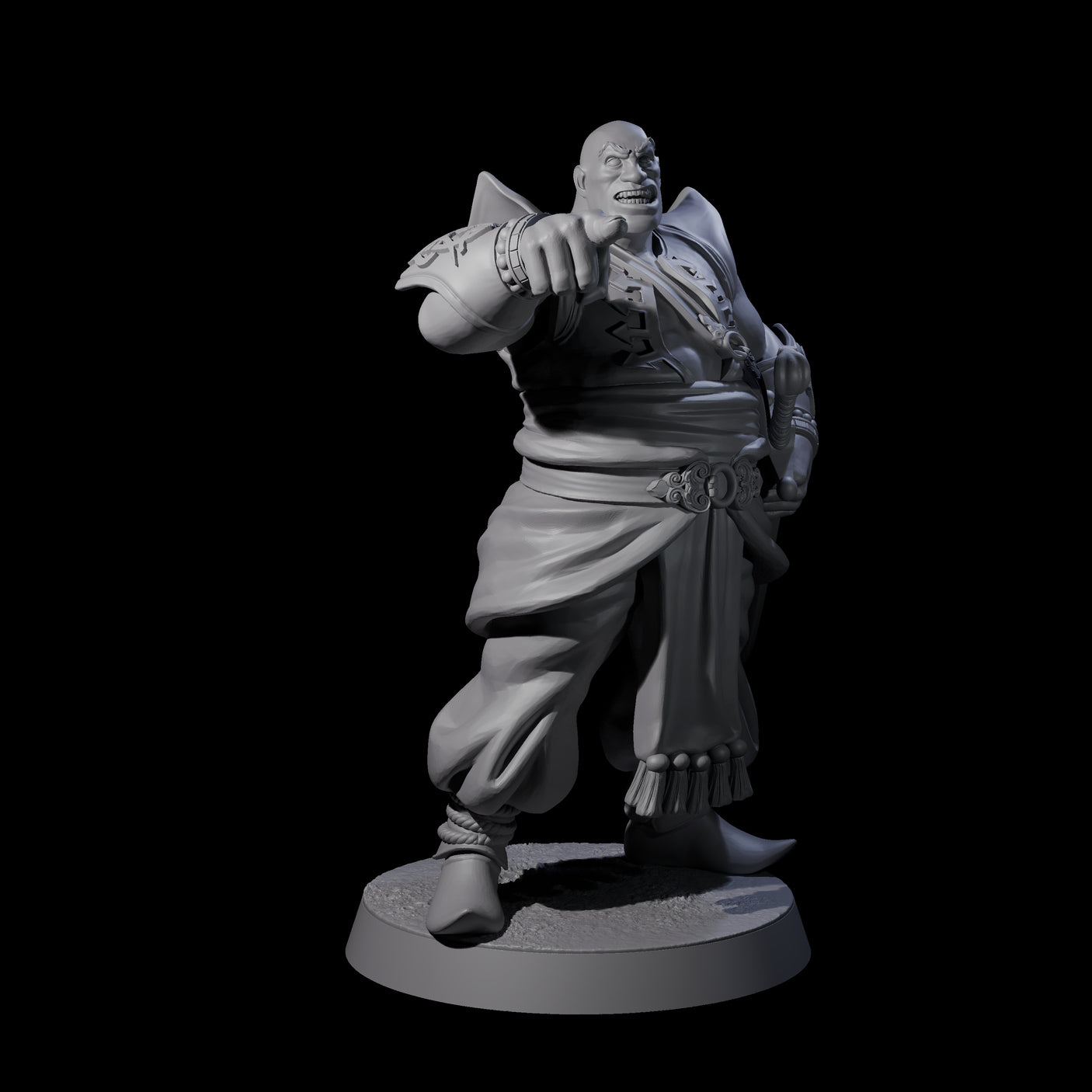 Scimitar Wielding Palace Guard D Miniature for Dungeons and Dragons, Pathfinder or other TTRPGs