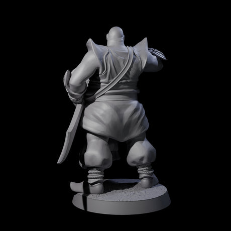 Scimitar Wielding Palace Guard D Miniature for Dungeons and Dragons, Pathfinder or other TTRPGs