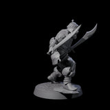 Scimitar Wielding Palace Guard E Miniature for Dungeons and Dragons, Pathfinder or other TTRPGs
