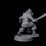 Scimitar Wielding Palace Guard E Miniature for Dungeons and Dragons, Pathfinder or other TTRPGs