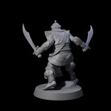 Scimitar Wielding Palace Guard E Miniature for Dungeons and Dragons, Pathfinder or other TTRPGs