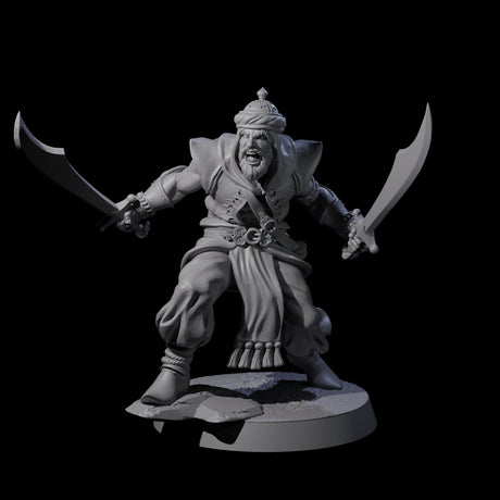 Scimitar Wielding Palace Guard E Miniature for Dungeons and Dragons, Pathfinder or other TTRPGs