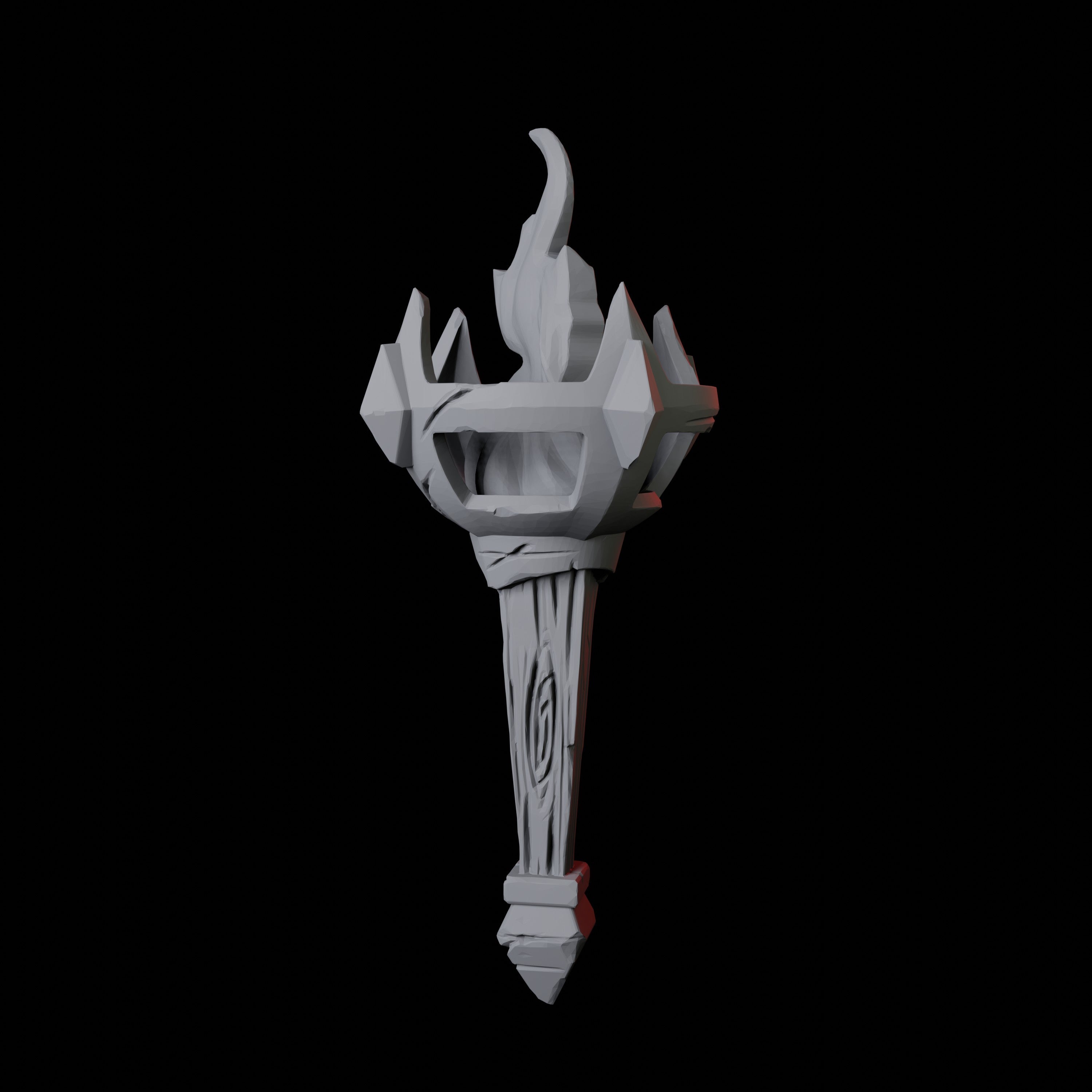 Sconce Torch Miniature for Dungeons and Dragons