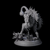 Screaming Anglerfish Sahuagin Barbarian Miniature for Dungeons and Dragons, Pathfinder or other TTRPGs