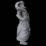 Screaming Undead Pharaoh Miniature for Dungeons and Dragons, Pathfinder or other TTRPGs