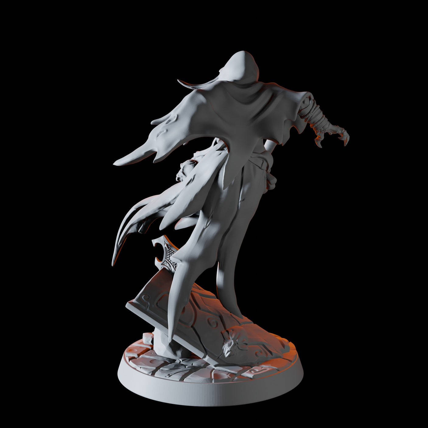 Screaming Wight Miniature for Dungeons and Dragons, Pathfinder or other TTRPGs