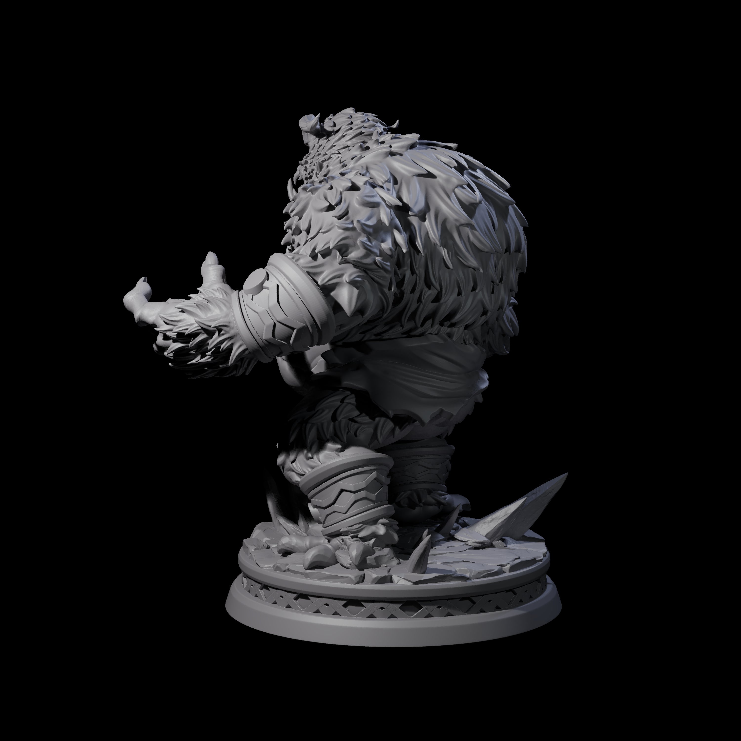 Screaming Yeti Miniature for Dungeons and Dragons, Pathfinder or other TTRPGs