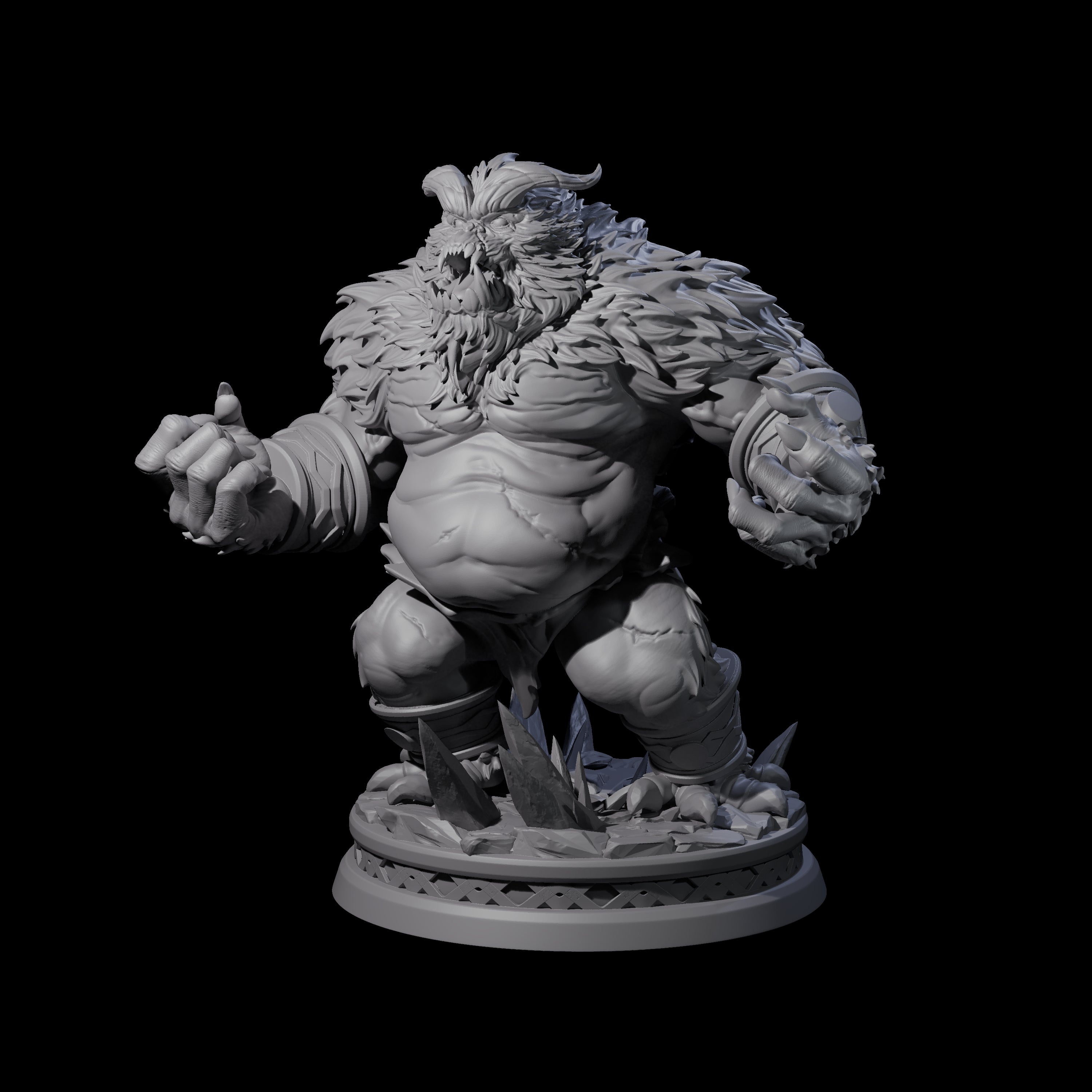 Screaming Yeti Miniature for Dungeons and Dragons, Pathfinder or other TTRPGs