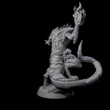 Screaming Yuan-Ti Sorcerer Miniature for Dungeons and Dragons, Pathfinder or other TTRPGs