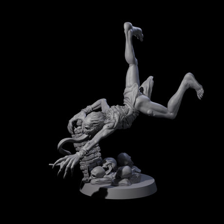 Screeching Ghoul A Miniature for Dungeons and Dragons, Pathfinder or other TTRPGs