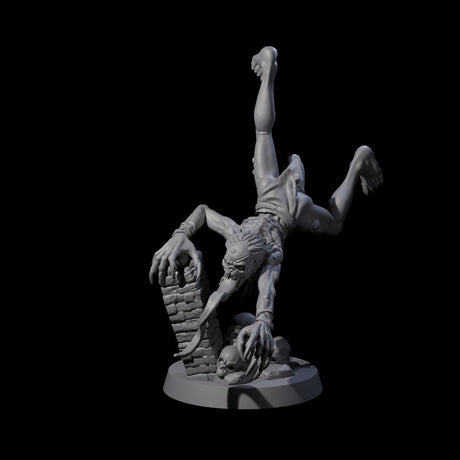 Screeching Ghoul A Miniature for Dungeons and Dragons, Pathfinder or other TTRPGs