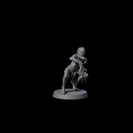 Screeching Ghoul B Miniature for Dungeons and Dragons, Pathfinder or other TTRPGs