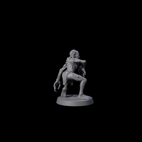 Screeching Ghoul B Miniature for Dungeons and Dragons, Pathfinder or other TTRPGs