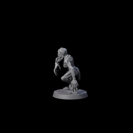 Screeching Ghoul B Miniature for Dungeons and Dragons, Pathfinder or other TTRPGs