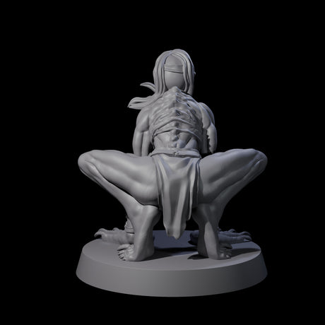 Screeching Ghoul C Miniature for Dungeons and Dragons, Pathfinder or other TTRPGs
