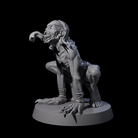 Screeching Ghoul C Miniature for Dungeons and Dragons, Pathfinder or other TTRPGs