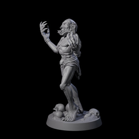 Screeching Ghoul D Miniature for Dungeons and Dragons, Pathfinder or other TTRPGs