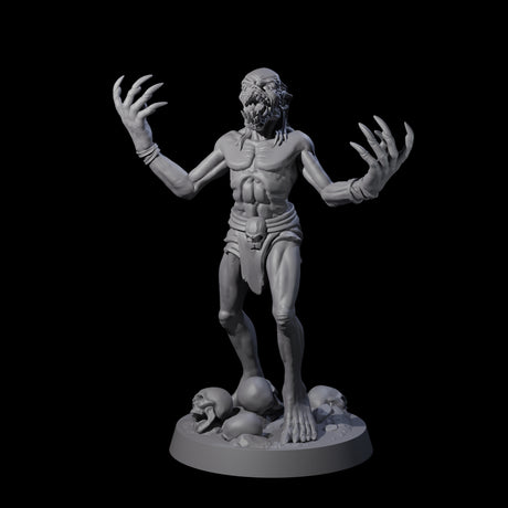 Screeching Ghoul D Miniature for Dungeons and Dragons, Pathfinder or other TTRPGs