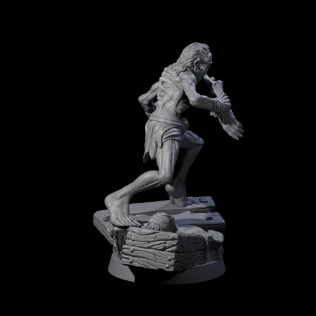 Screeching Ghoul E Miniature for Dungeons and Dragons, Pathfinder or other TTRPGs