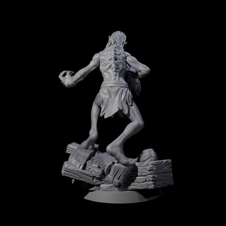 Screeching Ghoul E Miniature for Dungeons and Dragons, Pathfinder or other TTRPGs