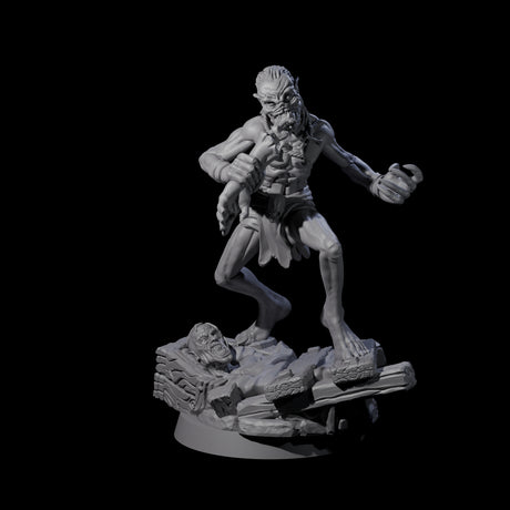 Screeching Ghoul E Miniature for Dungeons and Dragons, Pathfinder or other TTRPGs