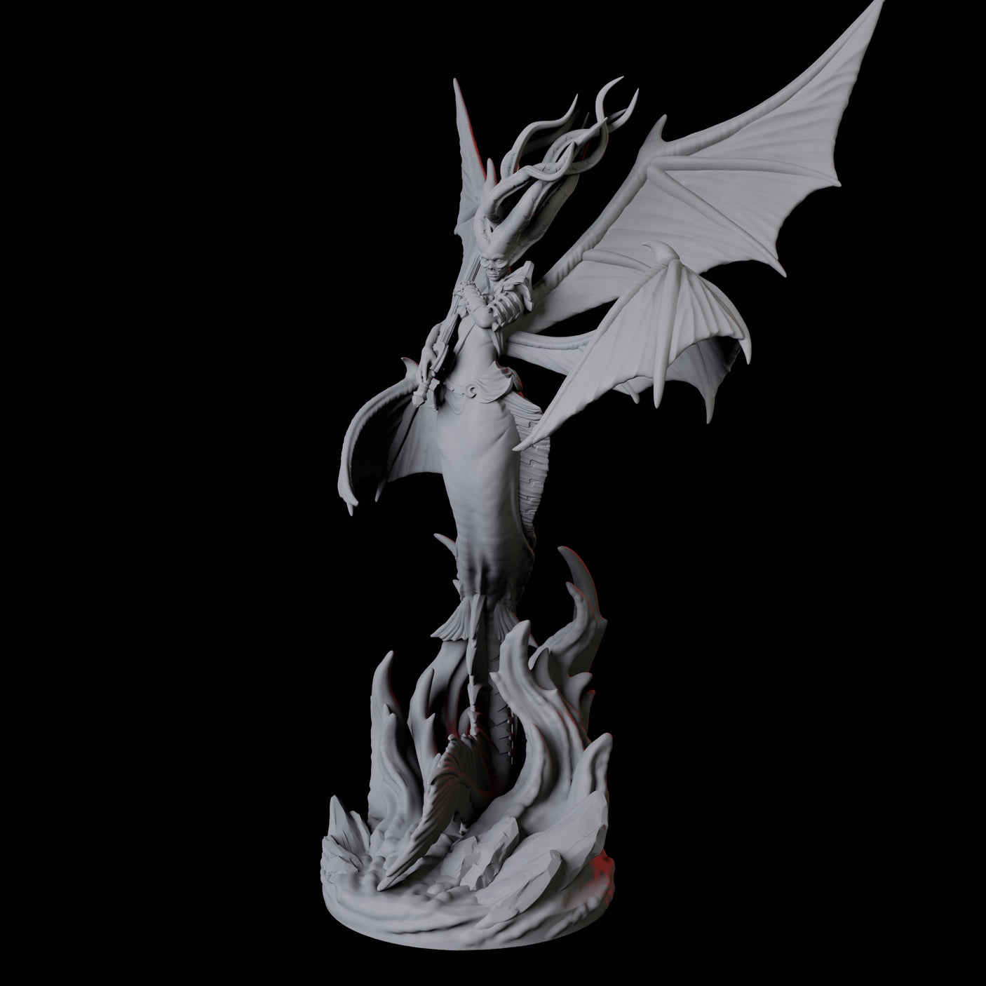 Screeching Harpy A Miniature for Dungeons and Dragons, Pathfinder or other TTRPGs