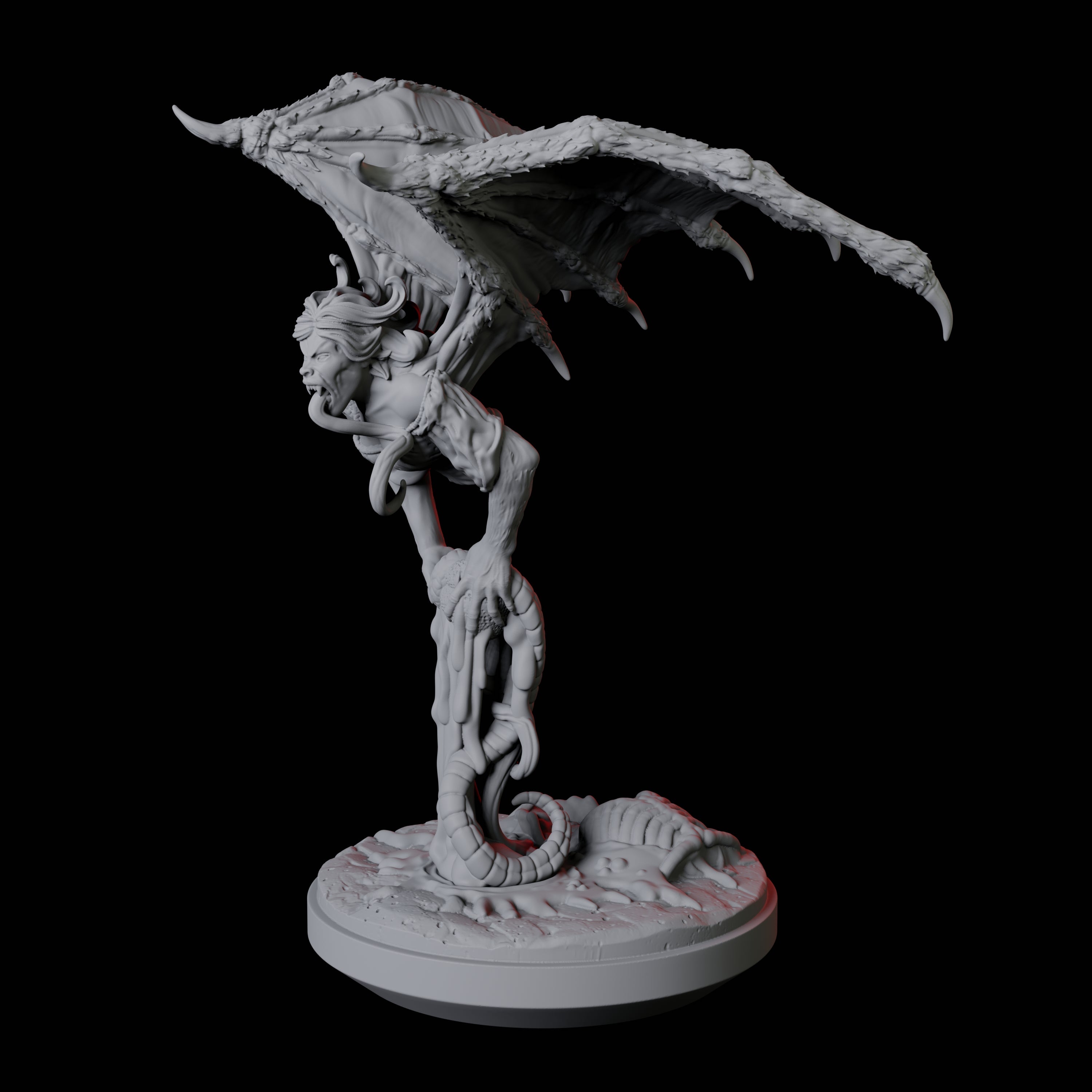 Screeching Manananggal A Miniature for Dungeons and Dragons, Pathfinder or other TTRPGs