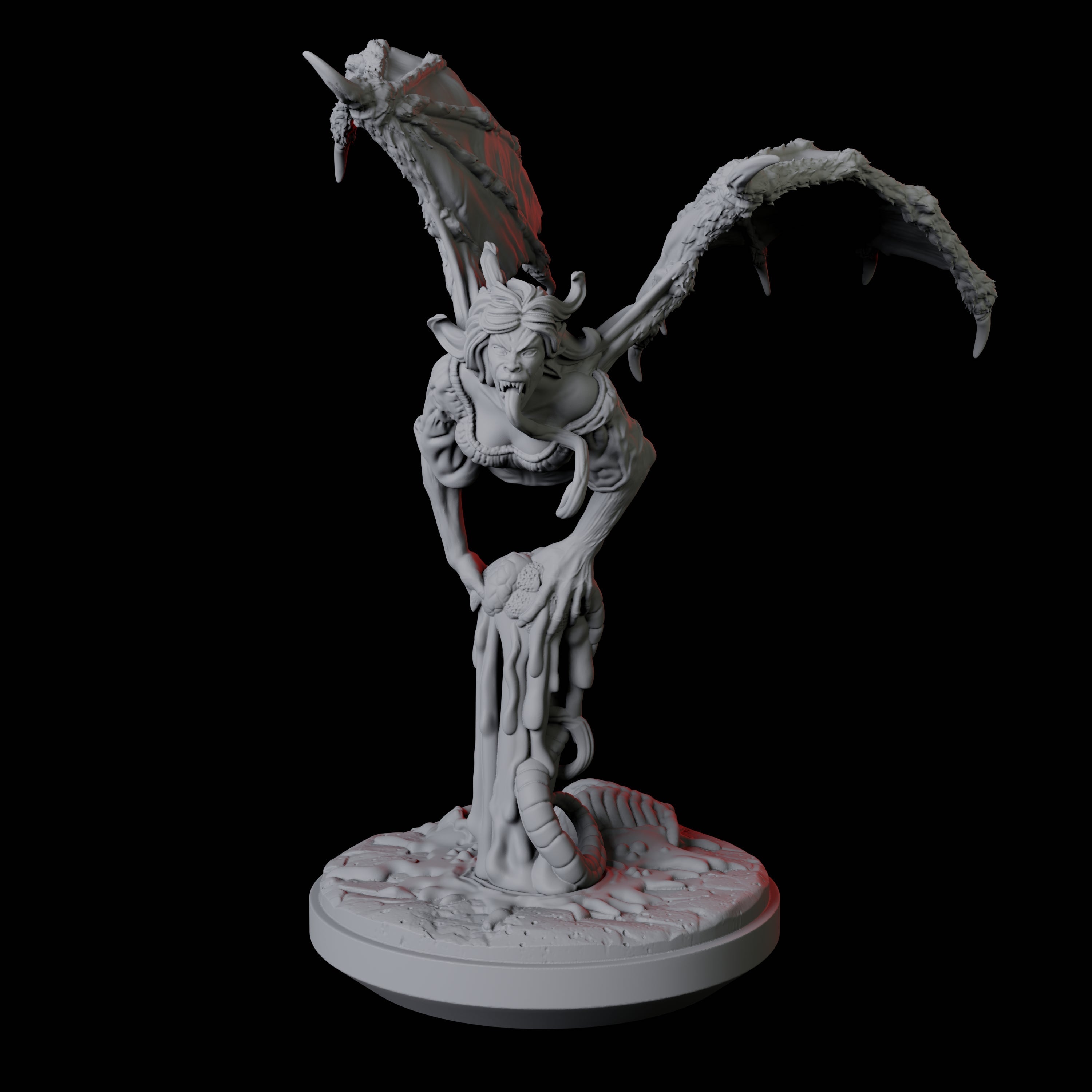 Screeching Manananggal A Miniature for Dungeons and Dragons, Pathfinder or other TTRPGs