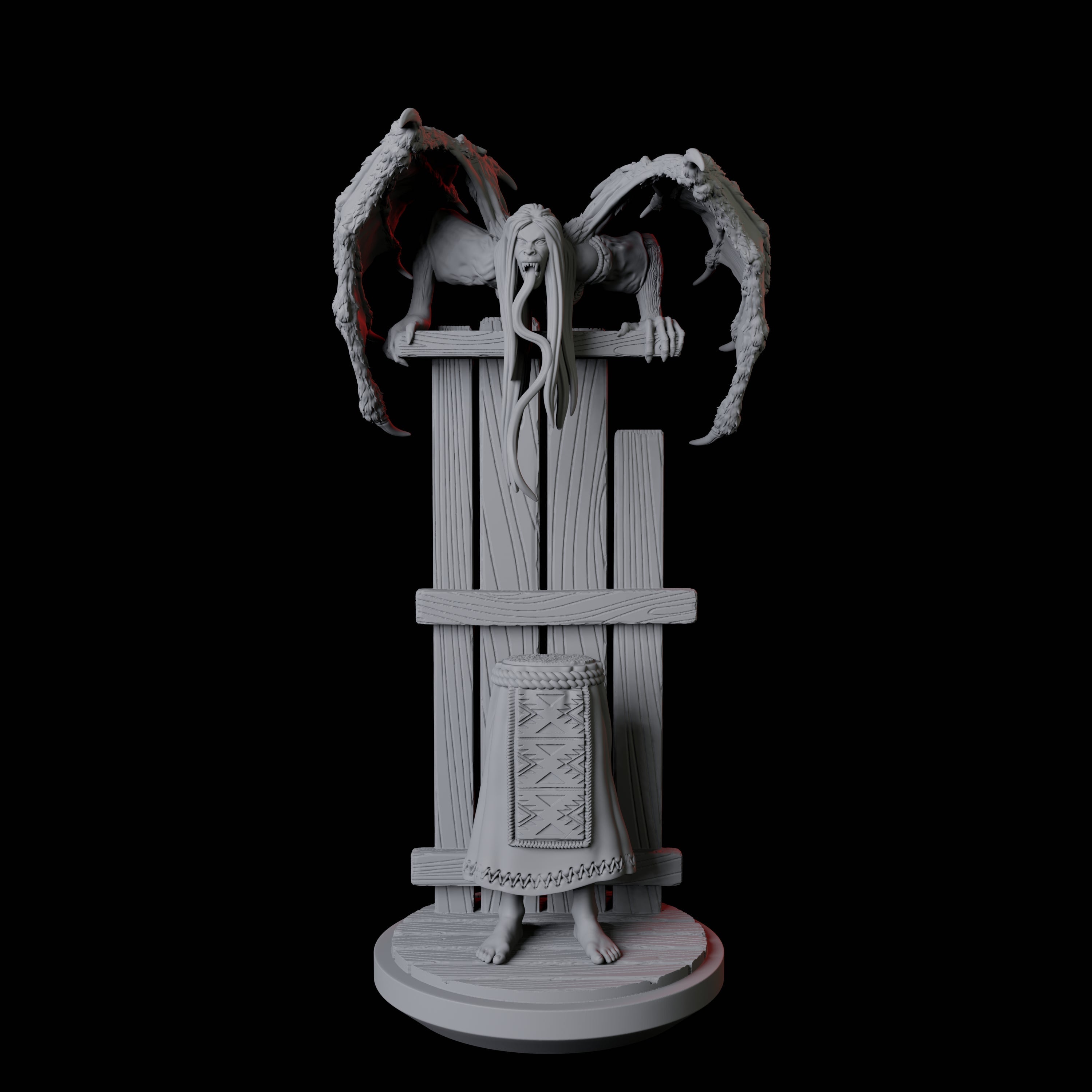 Screeching Manananggal C Miniature for Dungeons and Dragons, Pathfinder or other TTRPGs