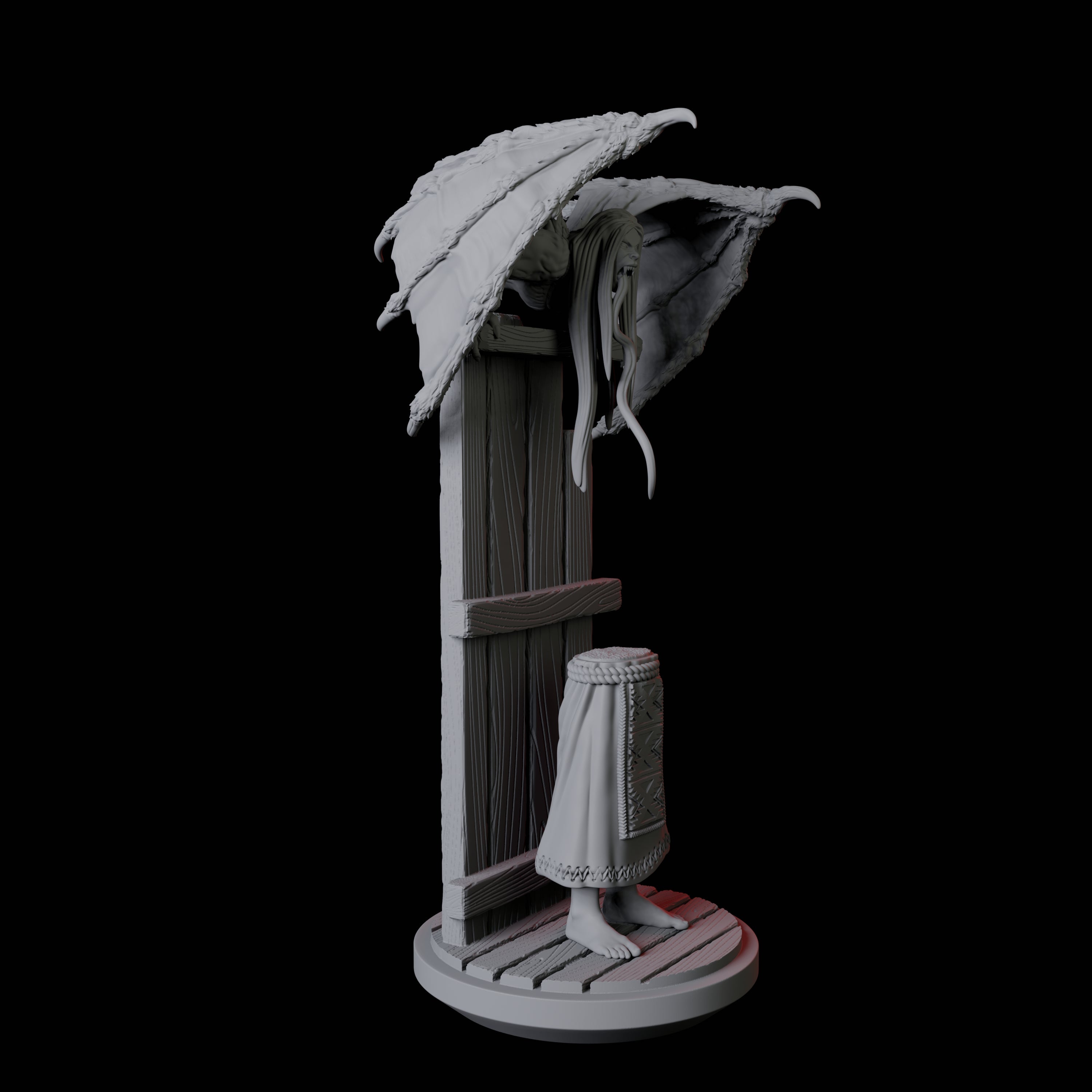 Screeching Manananggal C Miniature for Dungeons and Dragons, Pathfinder or other TTRPGs