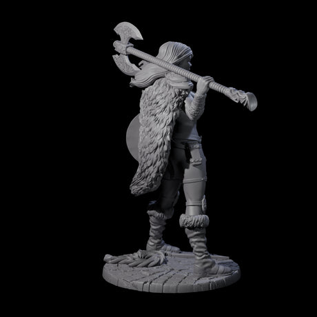 Screemel - Confident Barbarian Miniature for Dungeons and Dragons, Pathfinder or other TTRPGs
